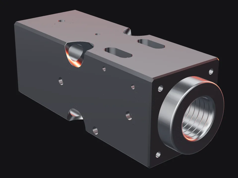 DNB D110 IIS front head with bushings and pins, front view