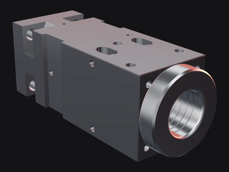 Furukawa HB15G front head with bushings and pins, front view