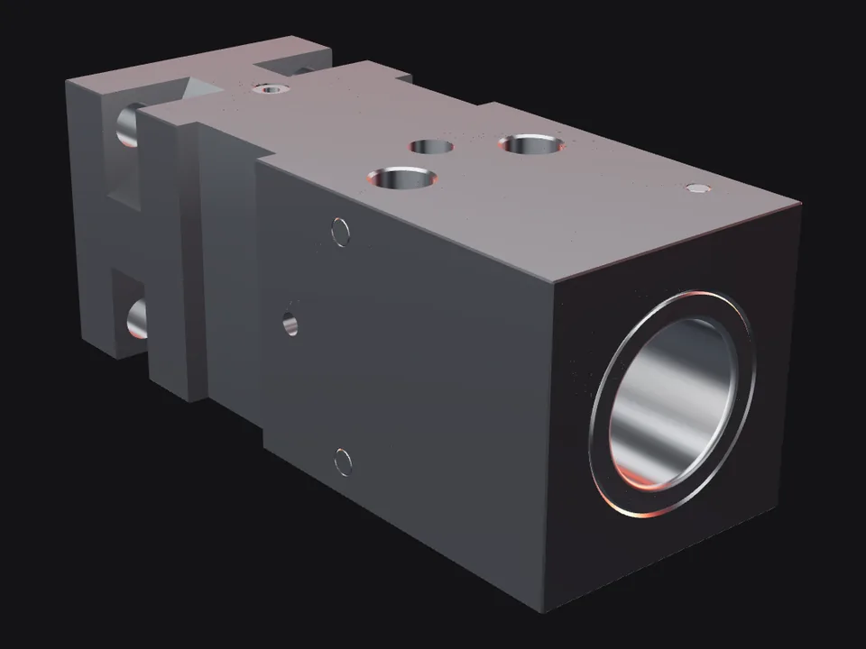 Furukawa HB8G front head with bushings and pins, front view