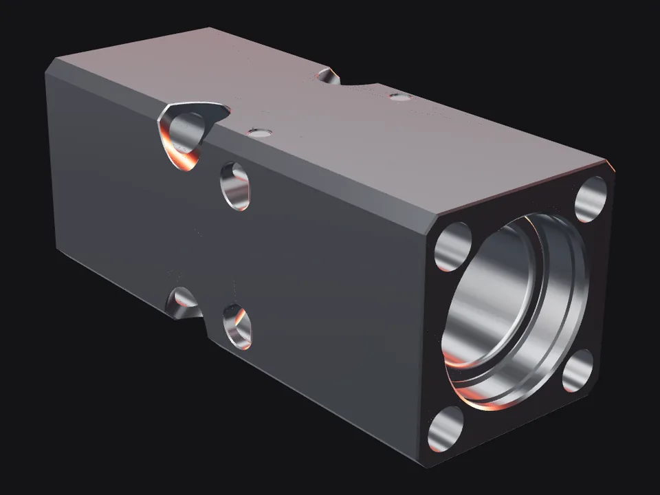 Montabert BRM 1600 V burçlu alt gövde, ön görünüş
