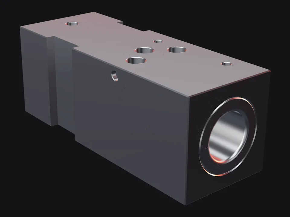 MTB 15 front head with bushings and pins, front view