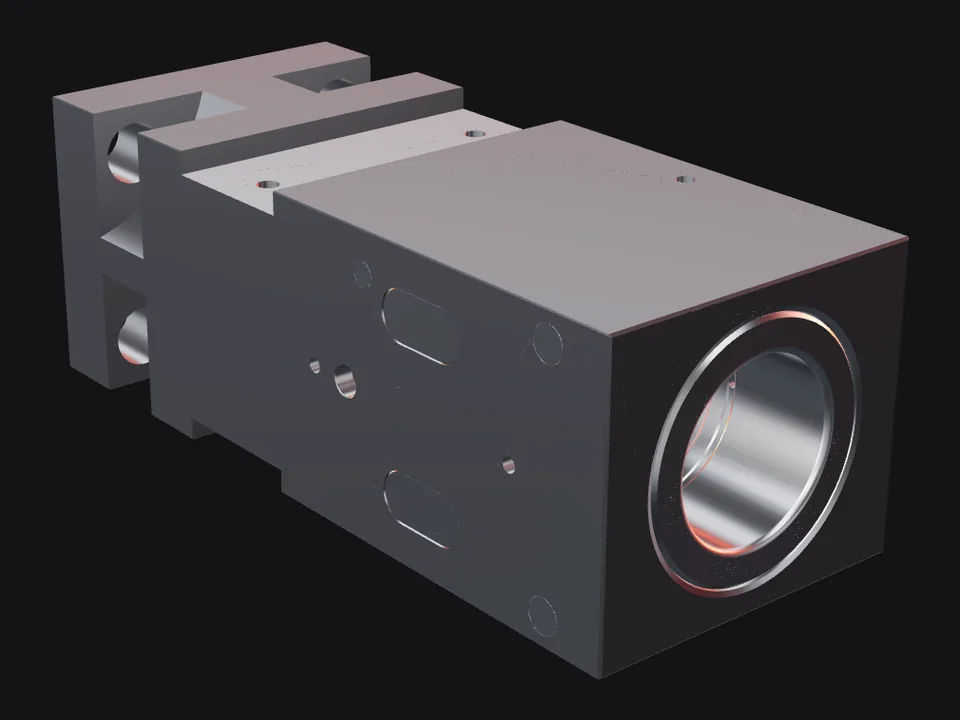 Soosan SB70 TS-P front head with bushings and pins, front view