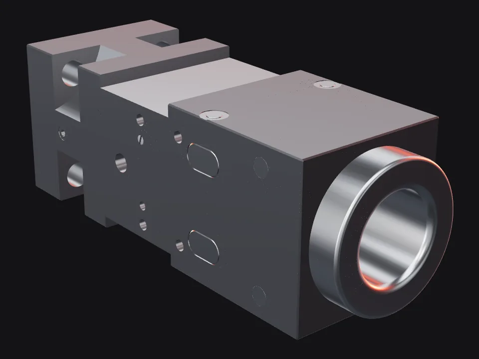 Toyo THBB 1401 front head with bushings and pins, front view