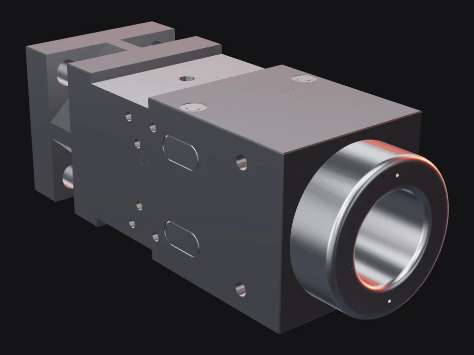 Toyo THBB 3000 front head with bushings and pins, front view