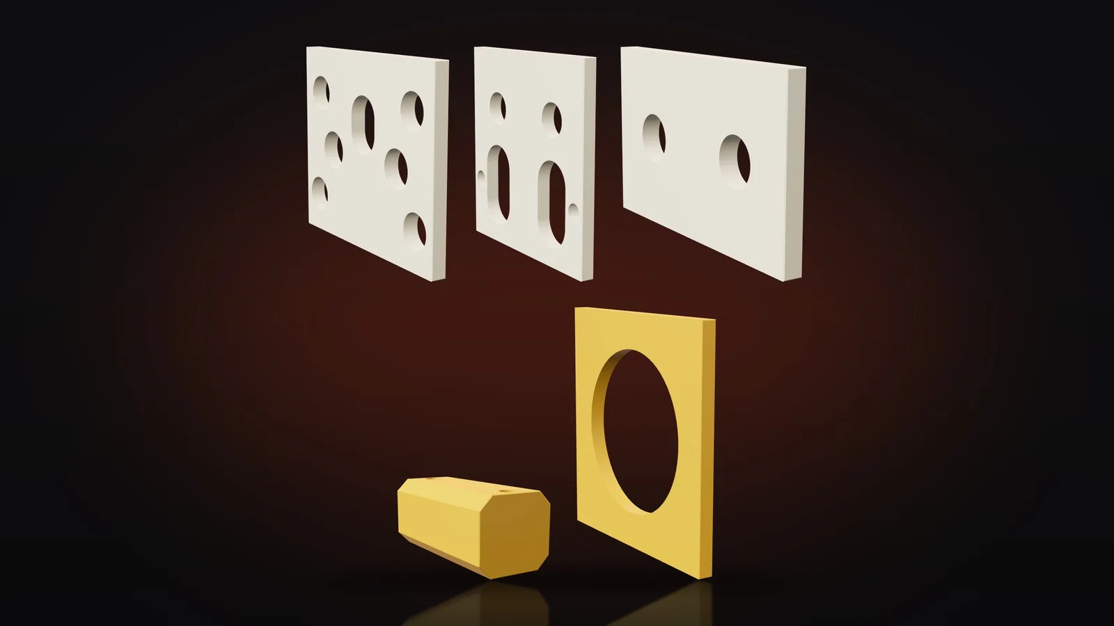 MTB 215 / 210 II wear plate and buffer set, general view