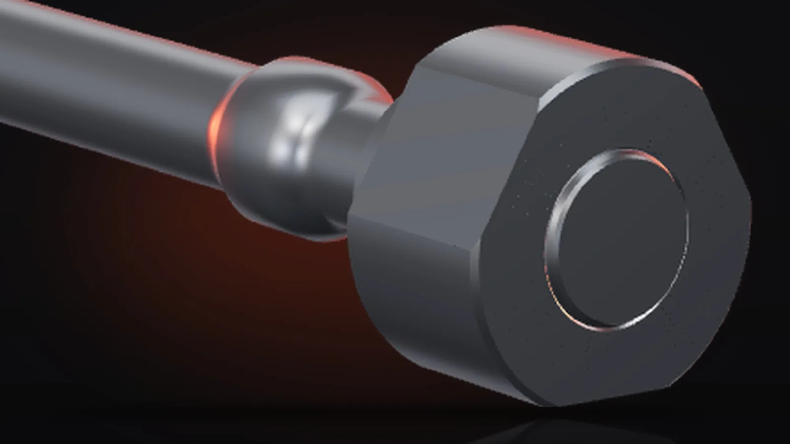 Soosan SB121 TS-P (three-lobe) through bolt set (with nuts and washers), general view