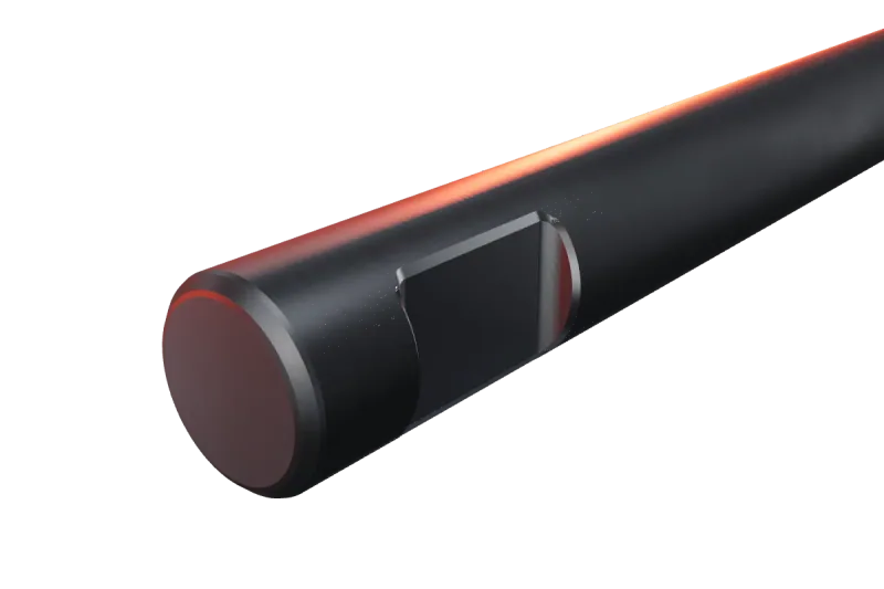 KU54-03 breaker tip key slot and rear end, close-up
