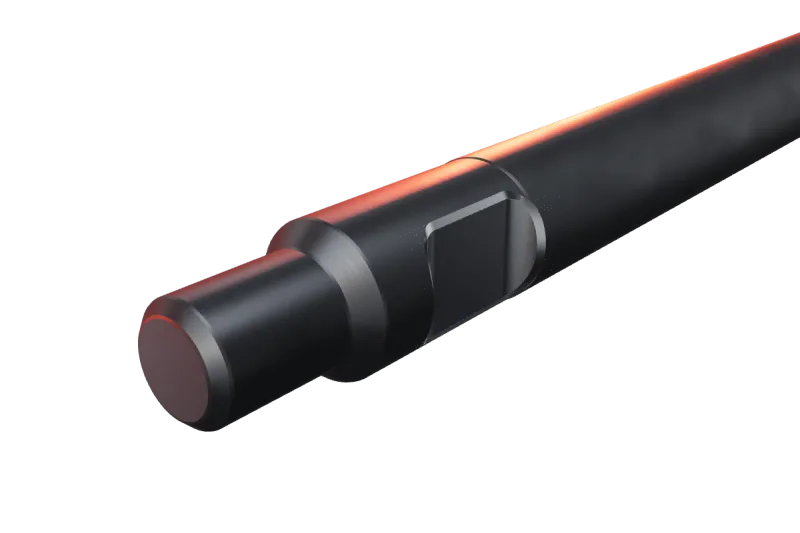 KU124-01 kırıcı ucunun kama kanalı ve arka ucu, yakın görünüş