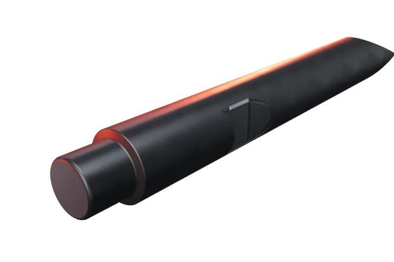 KU175-01 kırıcı ucunun kama kanalı ve arka ucu, yakın görünüş