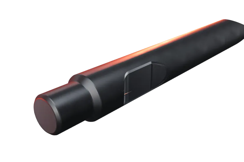 KU178-01 breaker tip key slot and rear end, close-up