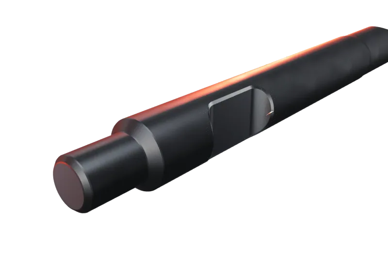 KU146-04 kırıcı ucunun kama kanalı ve arka ucu, yakın görünüş