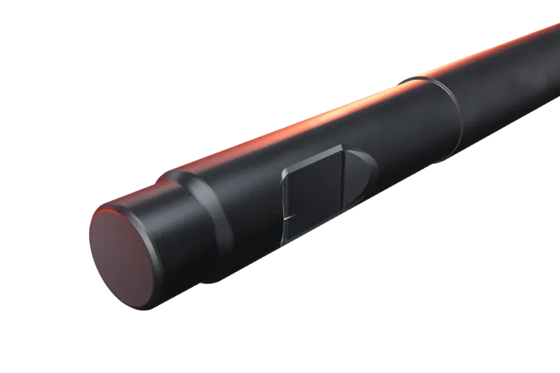 KU112-01 breaker tip key slot and rear end, close-up