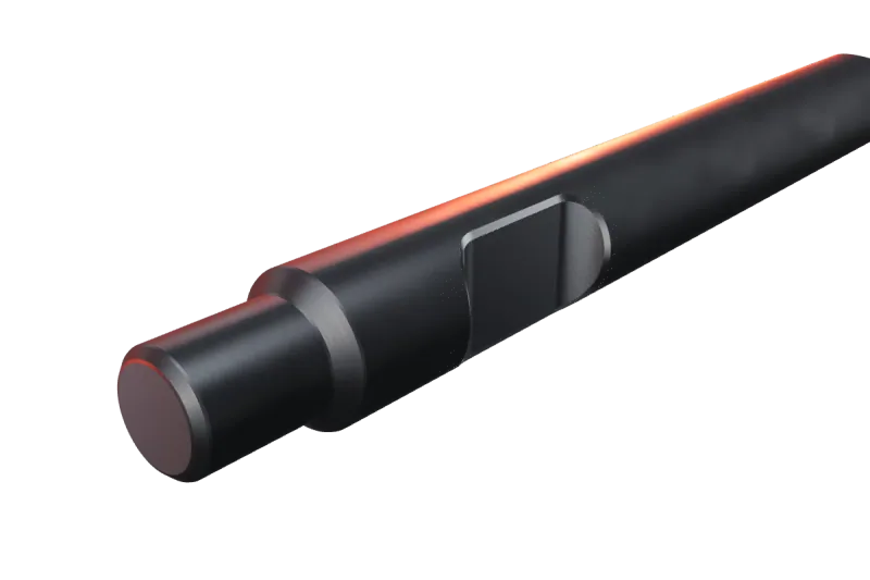 KU126-05 kırıcı ucunun kama kanalı ve arka ucu, yakın görünüş