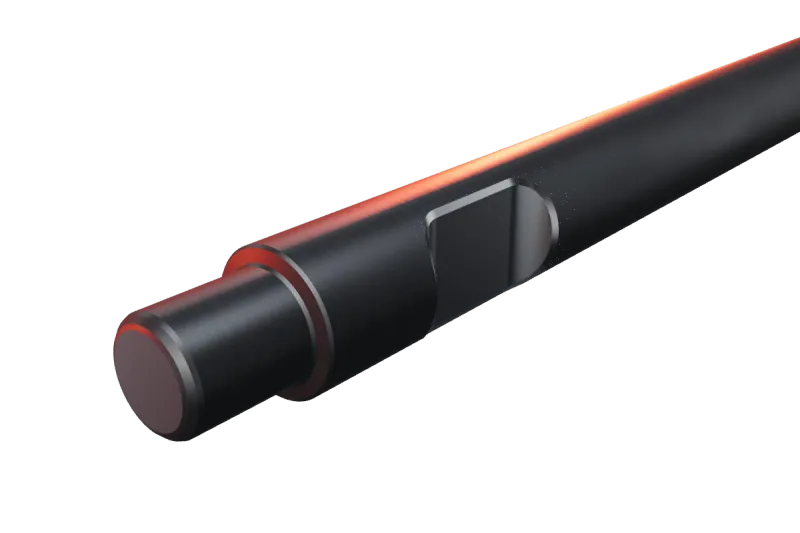 Hanwoo RHB 301 V kırıcı ucunun kama kanalı ve arka ucu, yakın görünüş