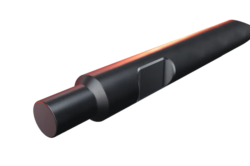 KU146-01 kırıcı ucunun kama kanalı ve arka ucu, yakın görünüş