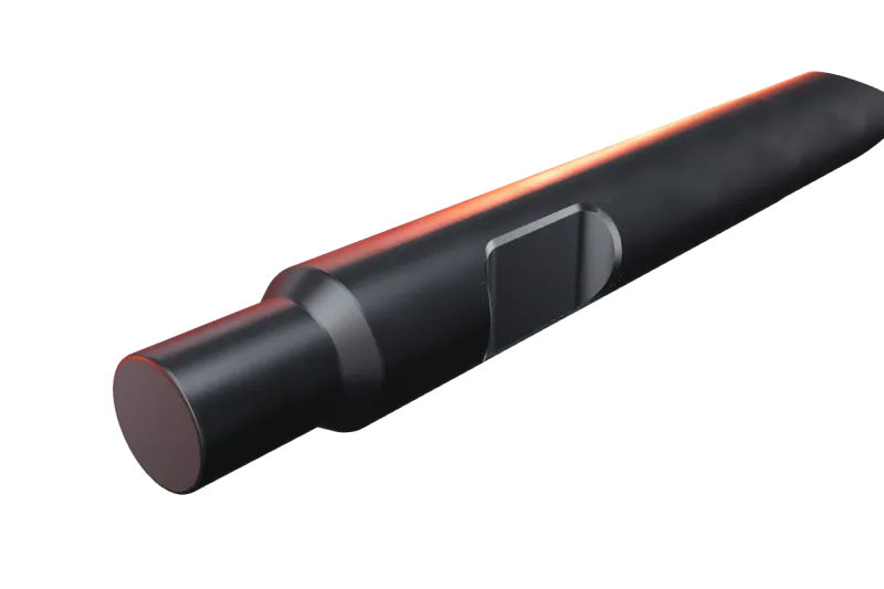 KU146-03 breaker tip key slot and rear end, close-up