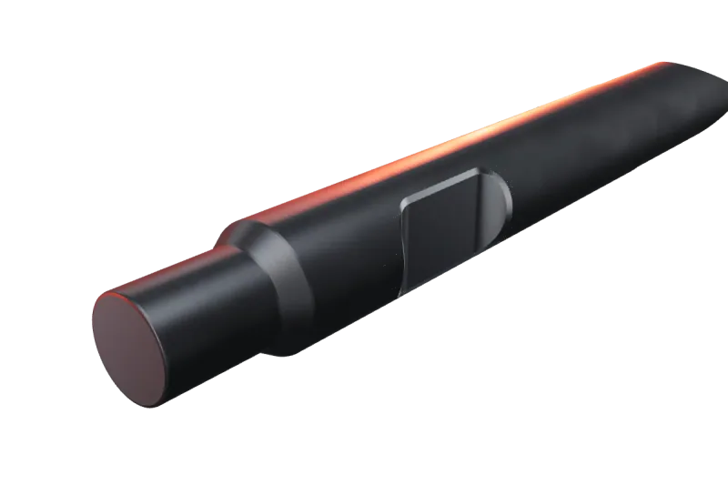 KU126-02 kırıcı ucunun kama kanalı ve arka ucu, yakın görünüş
