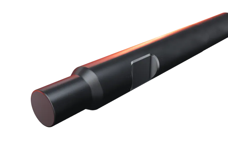 KU116-02 kırıcı ucunun kama kanalı ve arka ucu, yakın görünüş