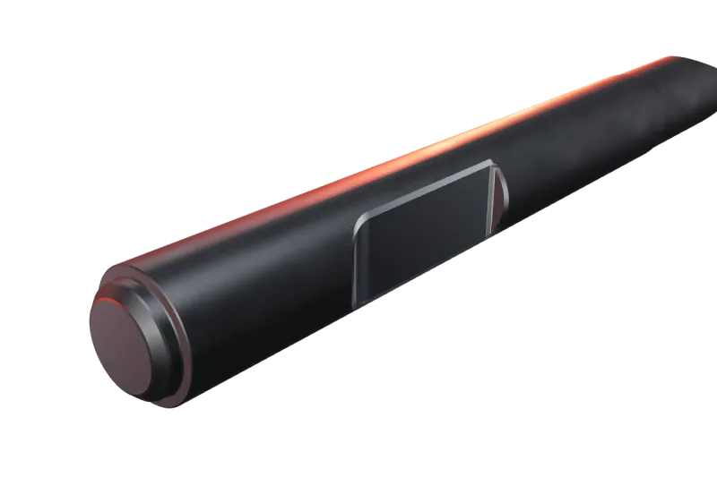 KU140-08 kırıcı ucunun kama kanalı ve arka ucu, yakın görünüş
