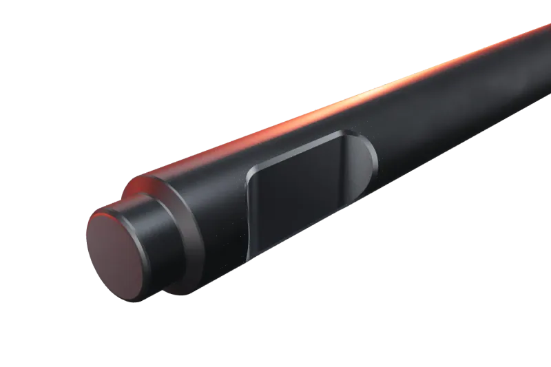 KU80-20 kırıcı ucunun kama kanalı ve arka ucu, yakın görünüş