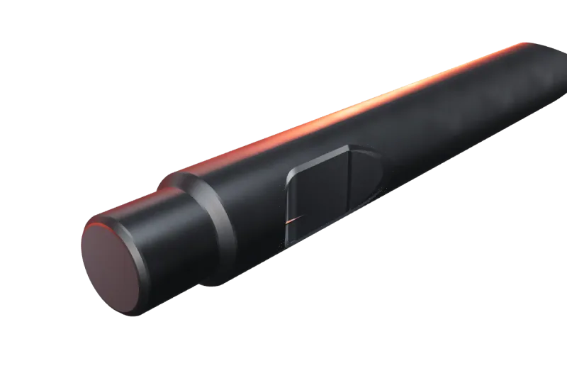 KU160-12 kırıcı ucunun kama kanalı ve arka ucu, yakın görünüş