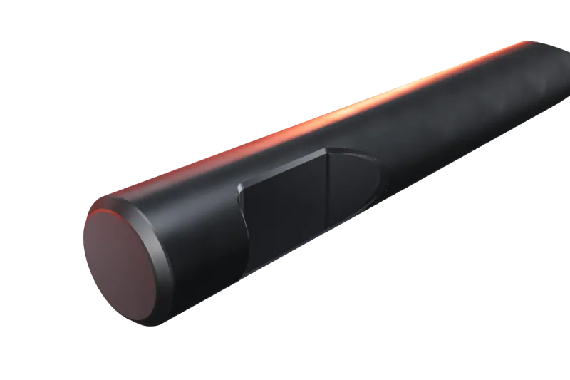 KU165-05 breaker tip key slot and rear end, close-up
