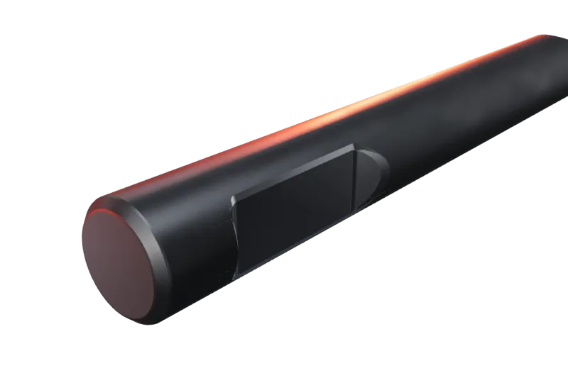 KU109-01 breaker tip key slot and rear end, close-up