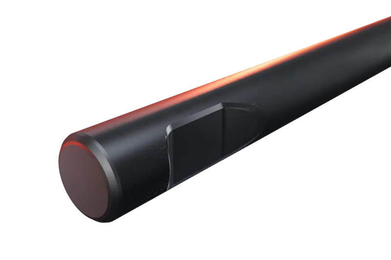 KU40-03 kırıcı ucunun kama kanalı ve arka ucu, yakın görünüş