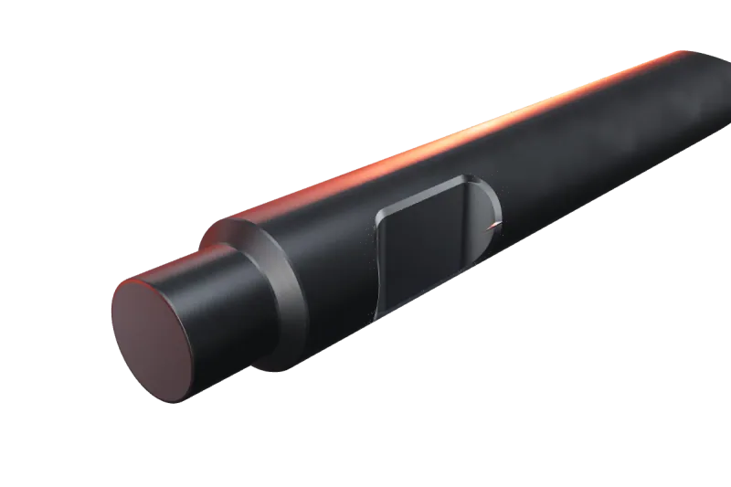 KU145-02 kırıcı ucunun kama kanalı ve arka ucu, yakın görünüş