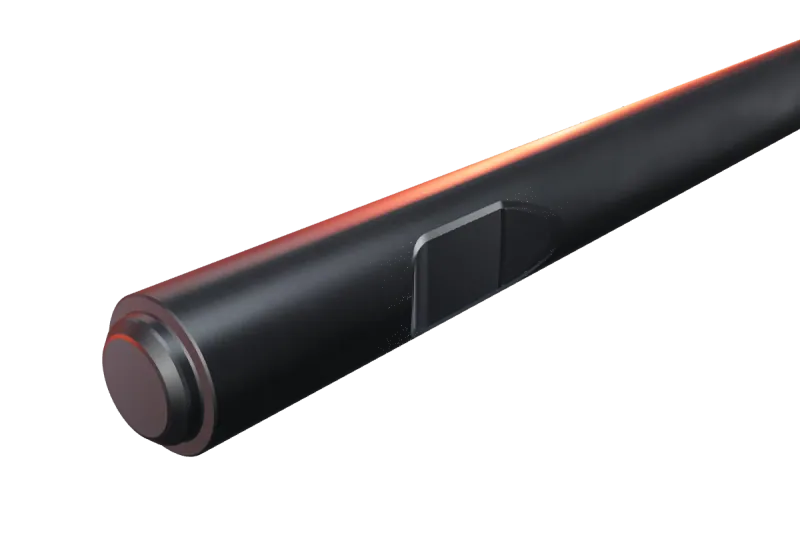 Montabert BRH 75 / 76 kırıcı ucunun kama kanalı ve arka ucu, yakın görünüş