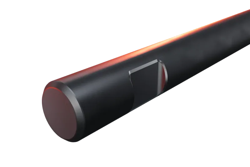 MSB MS 700 Old Type kırıcı ucunun kama kanalı ve arka ucu, yakın görünüş