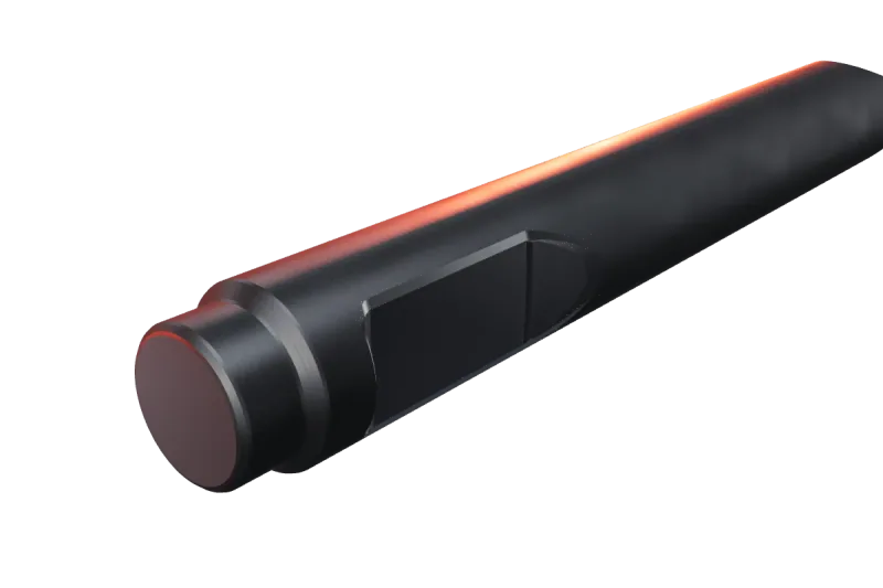 KU137-01 breaker tip key slot and rear end, close-up