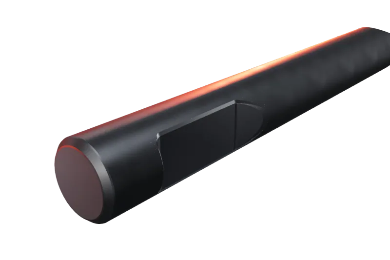 KU200-02 breaker tip key slot and rear end, close-up