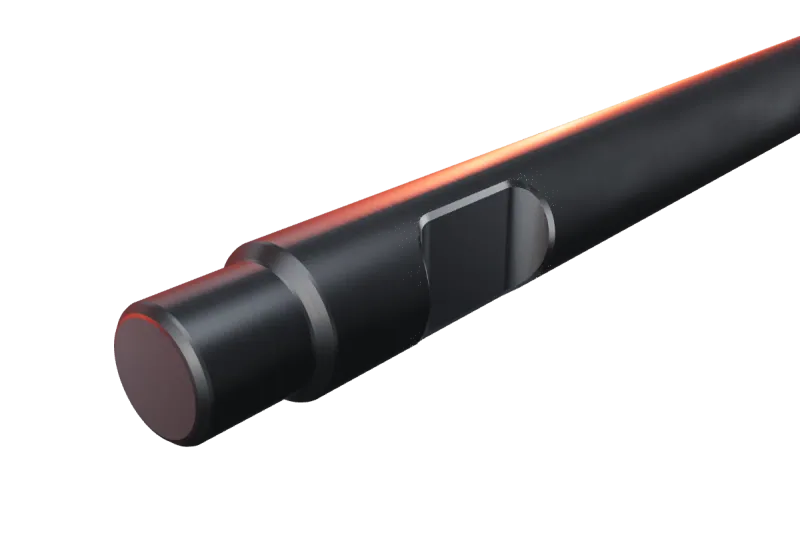 KU68-06 breaker tip key slot and rear end, close-up