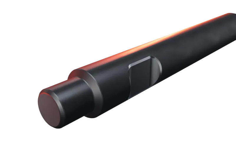 KU122-02 kırıcı ucunun kama kanalı ve arka ucu, yakın görünüş
