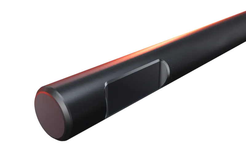 KU50-05 kırıcı ucunun kama kanalı ve arka ucu, yakın görünüş