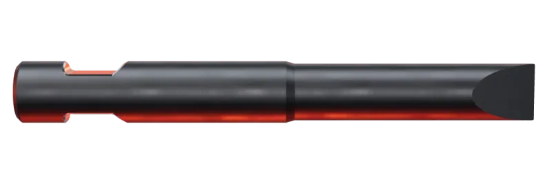 Rammer E 65 Chisel breaker tip, side view