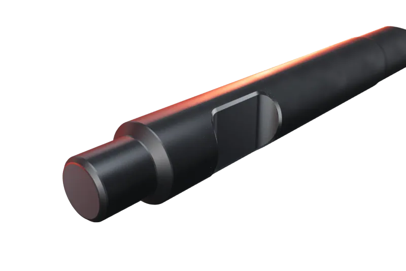 KU146-02 kırıcı ucunun kama kanalı ve arka ucu, yakın görünüş